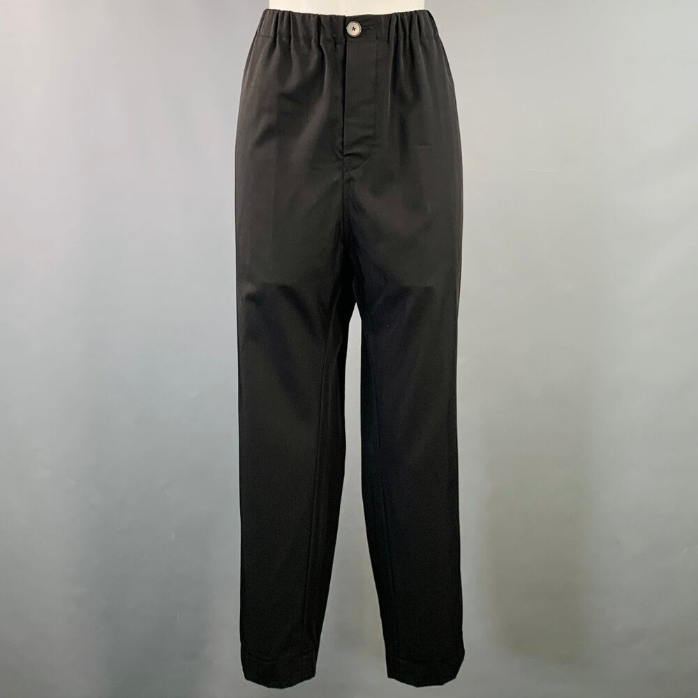 SOFIE D'HOORE Size M Black Wool Twill Elastic Waistband Casual Pants